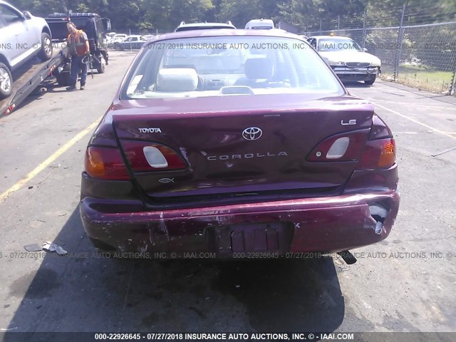 2T1BR18E2WC012752 - 1998 TOYOTA COROLLA VE/CE/LE 栗色 照片 6