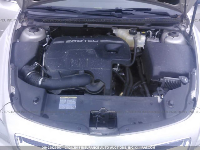 1G1ZG57B99F148657 - 2009 CHEVROLET MALIBU LS ოქროსფერი ფოტო 10
