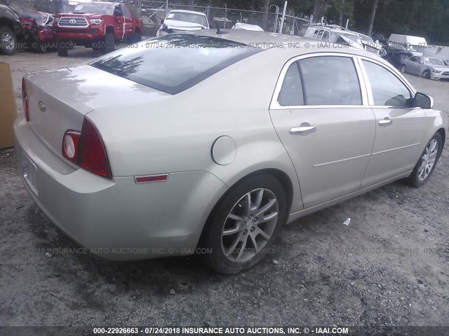 1G1ZG57B99F148657 - 2009 CHEVROLET MALIBU LS ოქროსფერი ფოტო 4