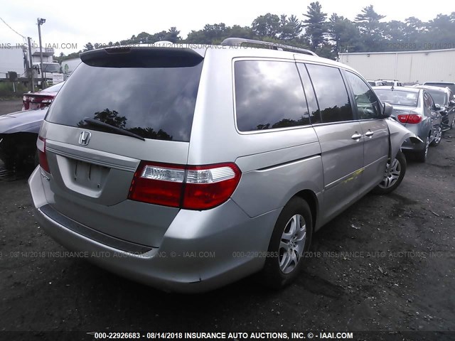 5FNRL38797B432406 - 2007 HONDA ODYSSEY EXL SILVER photo 4