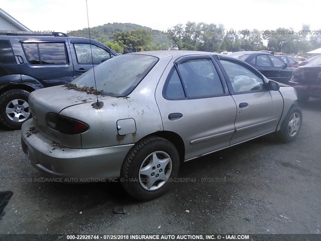 1G1JC524927444554 - 2002 CHEVROLET CAVALIER CNG GOLD photo 4