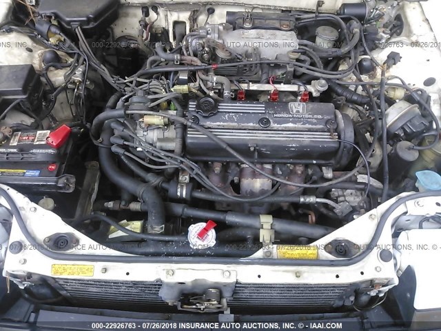 JHMCA5389HC091562 - 1987 HONDA ACCORD LXI WHITE photo 10