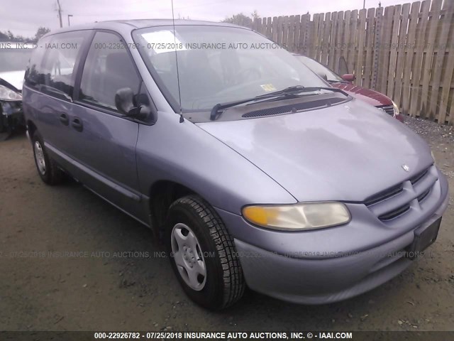 2B4FP25B9VR420734 - 1997 DODGE CARAVAN BLUE photo 1