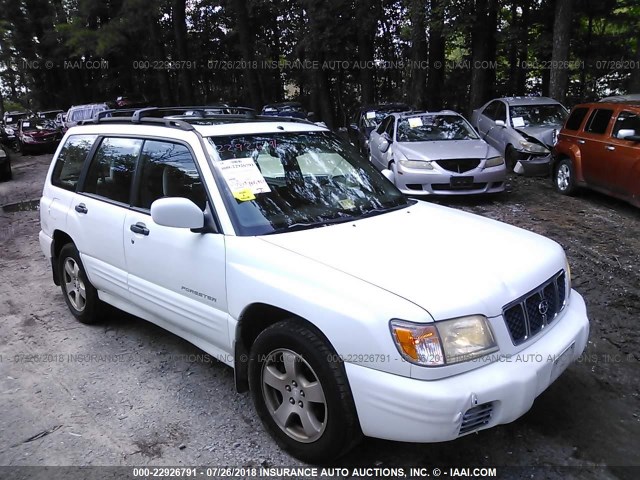 JF1SF65691H744227 - 2001 SUBARU FORESTER S WHITE photo 1