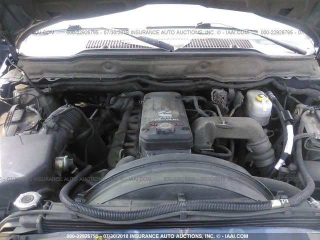 3D7KS28C55G758812 - 2005 DODGE RAM 2500 ST/SLT 蓝色 照片 10