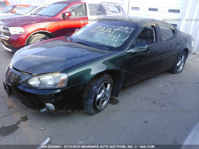 2G2WR524841131043 - 2004 PONTIAC GRAND PRIX GTP GREEN photo 2