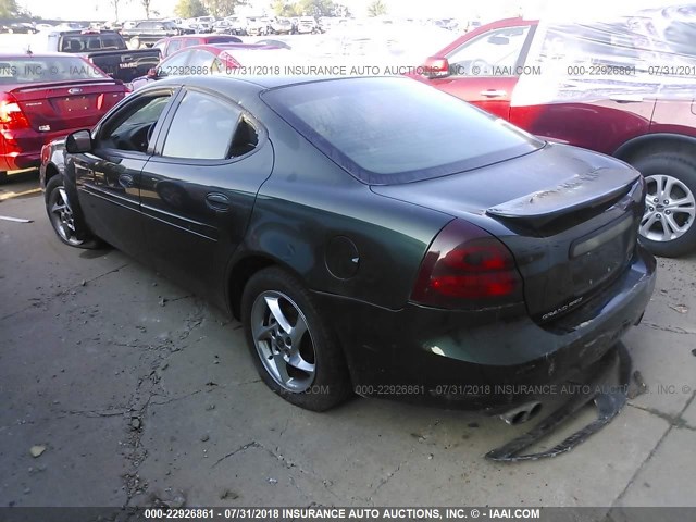 2G2WR524841131043 - 2004 PONTIAC GRAND PRIX GTP GREEN photo 3