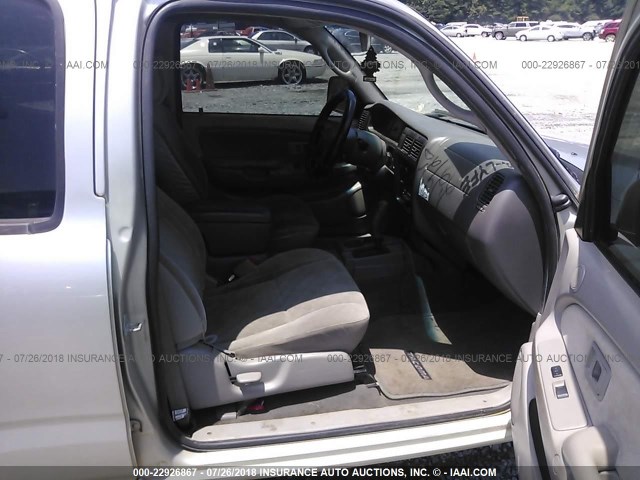 5TEGN92N64Z388144 - 2004 TOYOTA TACOMA DOUBLE CAB PRERUNNER SILVER photo 5