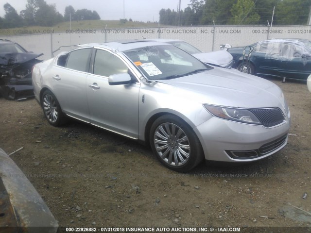 1LNHL9DK3FG608522 - 2015 LINCOLN MKS SILVER photo 1