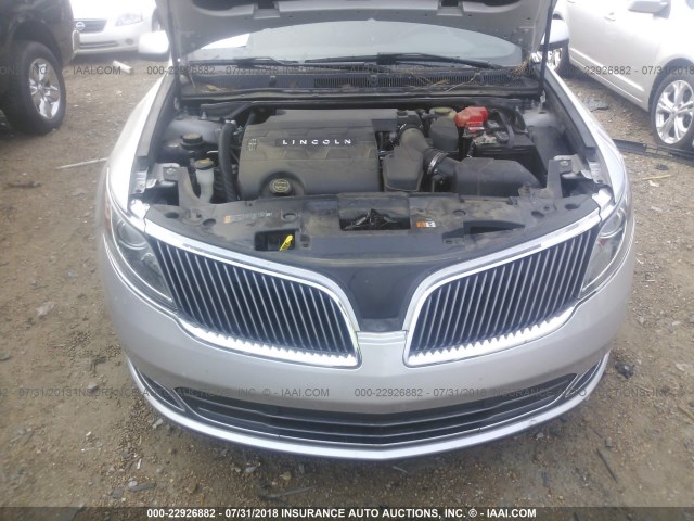 1LNHL9DK3FG608522 - 2015 LINCOLN MKS SILVER photo 10