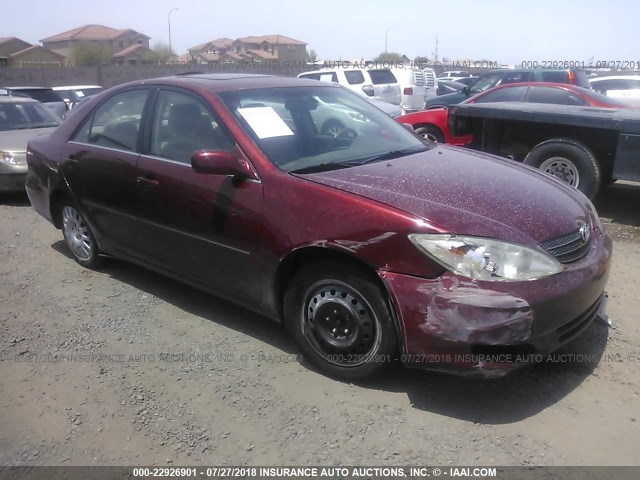 4T1BE32K73U167023 - 2003 TOYOTA CAMRY LE/XLE/SE Qırmızı foto 1