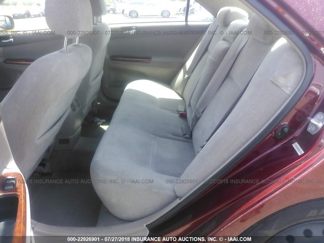 4T1BE32K73U167023 - 2003 TOYOTA CAMRY LE/XLE/SE Qırmızı foto 8