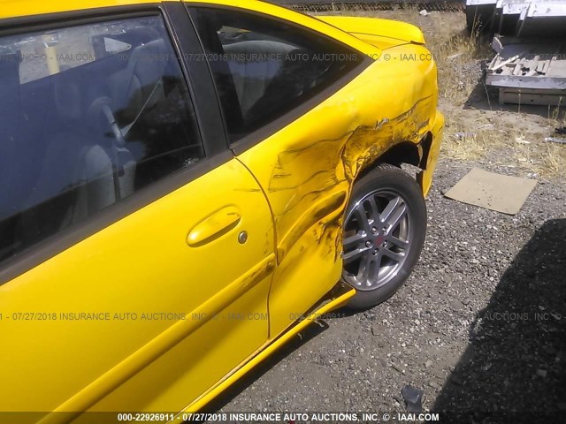 1G1JH12F827372158 - 2002 CHEVROLET CAVALIER LS SPORT YELLOW photo 6