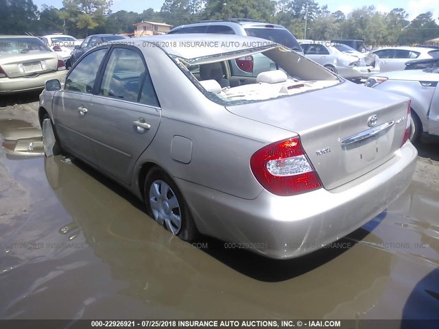 4T1BE32K83U699350 - 2003 TOYOTA CAMRY LE/XLE/SE Bej foto 3