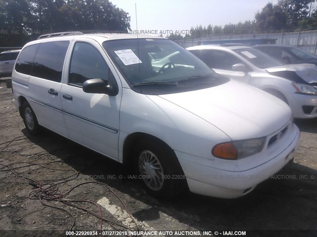 2FMZA5147WBC05997 - 1998 FORD WINDSTAR WAGON WHITE photo 1