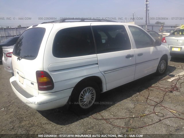 2FMZA5147WBC05997 - 1998 FORD WINDSTAR WAGON WHITE photo 4