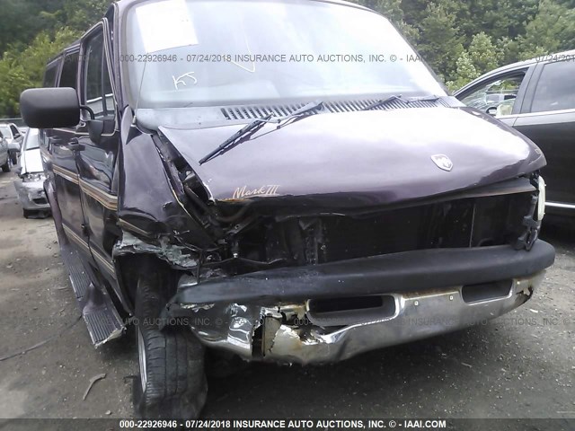 2B6HB21XXVK588875 - 1997 DODGE RAM VAN B2500 MAROON photo 6