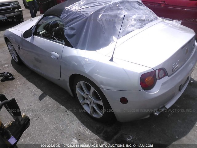 4USBT53554LU08089 - 2004 BMW Z4 3.0 SILVER photo 3