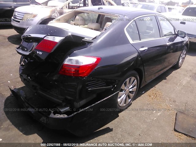 1HGCR3F80FA006208 - 2015 HONDA ACCORD EXL BLACK photo 4