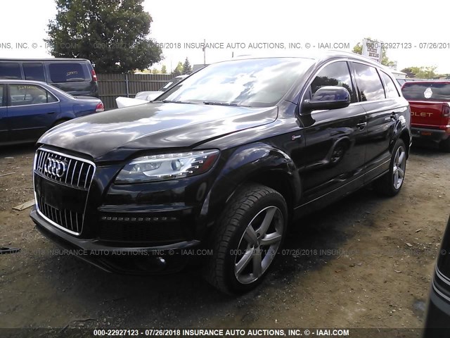 WA1DGAFE9CD003864 - 2012 AUDI Q7 PRESTIGE BLACK photo 2