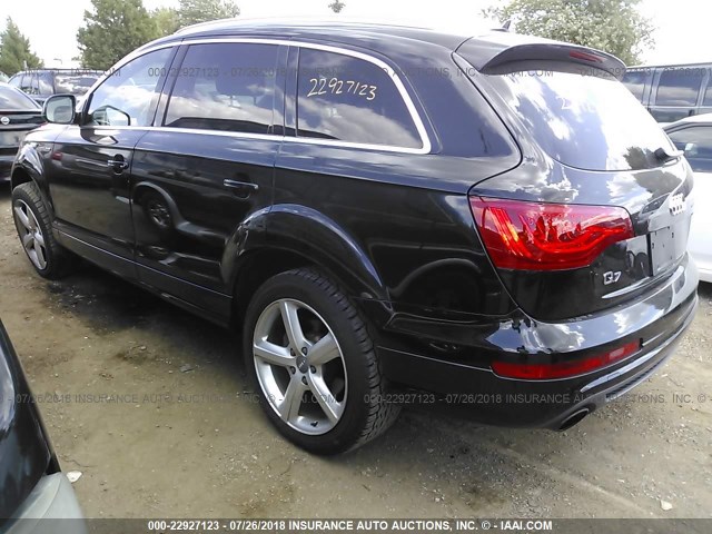 WA1DGAFE9CD003864 - 2012 AUDI Q7 PRESTIGE BLACK photo 3
