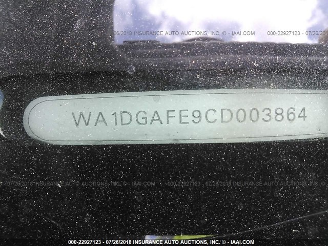 WA1DGAFE9CD003864 - 2012 AUDI Q7 PRESTIGE BLACK photo 9