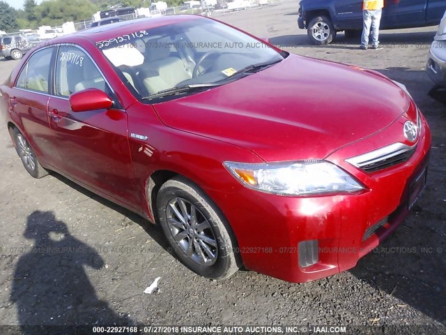 4T1BB3EK8BU131649 - 2011 TOYOTA CAMRY HYBRID RED photo 1