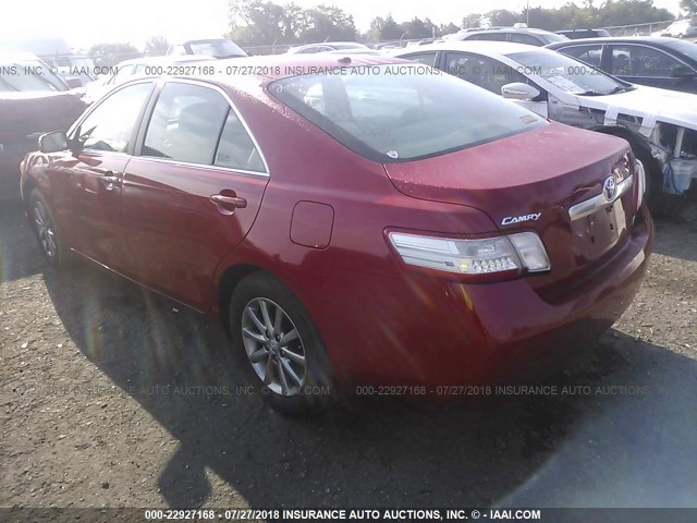 4T1BB3EK8BU131649 - 2011 TOYOTA CAMRY HYBRID RED photo 3