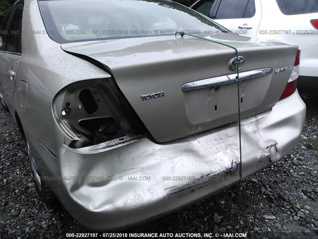 4T1BE32K14U283495 - 2004 TOYOTA CAMRY LE/XLE/SE 米色 照片 6