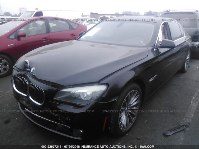 WBAKB4C52CC576898 - 2012 BMW 740 LI BLACK photo 2