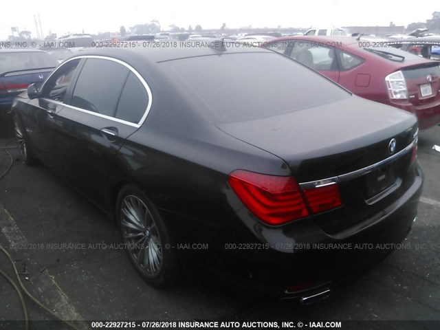 WBAKB4C52CC576898 - 2012 BMW 740 LI BLACK photo 3