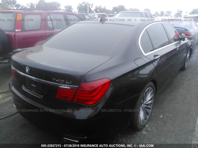 WBAKB4C52CC576898 - 2012 BMW 740 LI BLACK photo 4