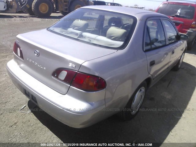 1NXBR12E0YZ386173 - 2000 TOYOTA COROLLA VE/CE/LE ბეჟი ფოტო 4