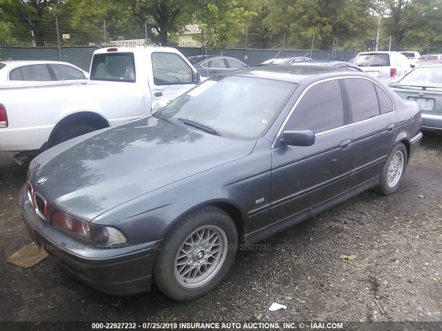 WBADT43431GX24740 - 2001 BMW 525 I AUTOMATIC BLUE photo 2
