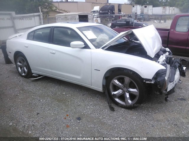 2C3CDXCT5CH109235 - 2012 DODGE CHARGER R/T WHITE photo 1