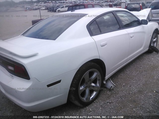 2C3CDXCT5CH109235 - 2012 DODGE CHARGER R/T WHITE photo 4