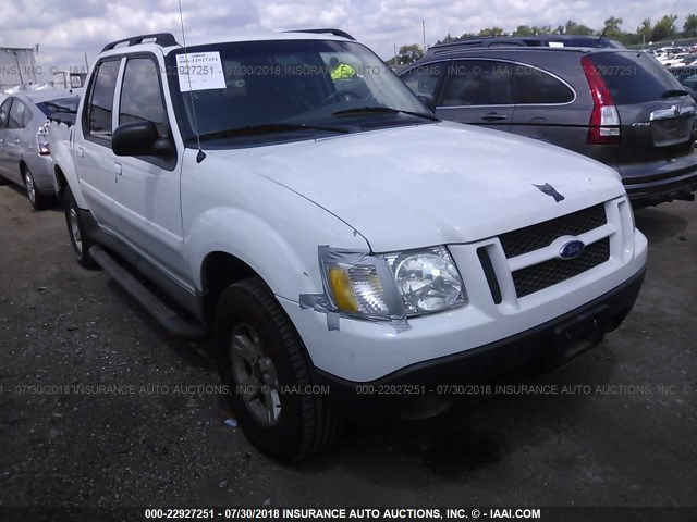 1FMZU67K95UB81908 - 2005 FORD EXPLORER SPORT TR  WHITE photo 1