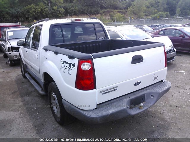 1FMZU67K95UB81908 - 2005 FORD EXPLORER SPORT TR  WHITE photo 3