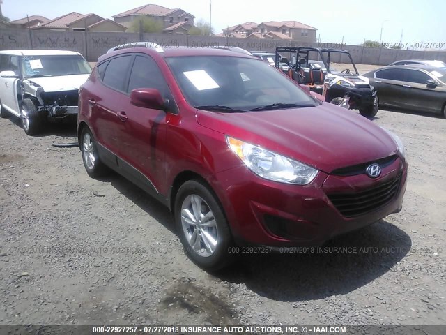 KM8JU3AC6BU150642 - 2011 HYUNDAI TUCSON GLS/LIMITED RED photo 1