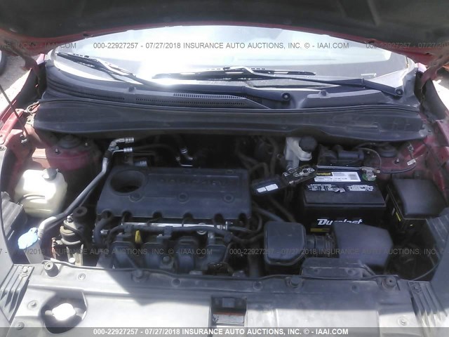 KM8JU3AC6BU150642 - 2011 HYUNDAI TUCSON GLS/LIMITED 红色 照片 10