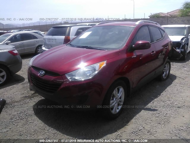 KM8JU3AC6BU150642 - 2011 HYUNDAI TUCSON GLS/LIMITED 红色 照片 2