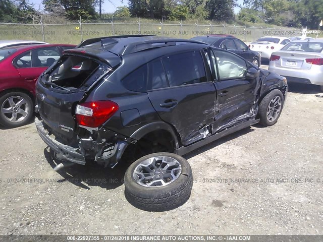 JF2GPAKC5H8219994 - 2017 SUBARU CROSSTREK LIMITED BLACK photo 4