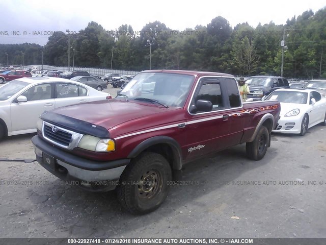 4F4ZR17X8XTM28369 - 1999 MAZDA B4000 CAB PLUS RED photo 2