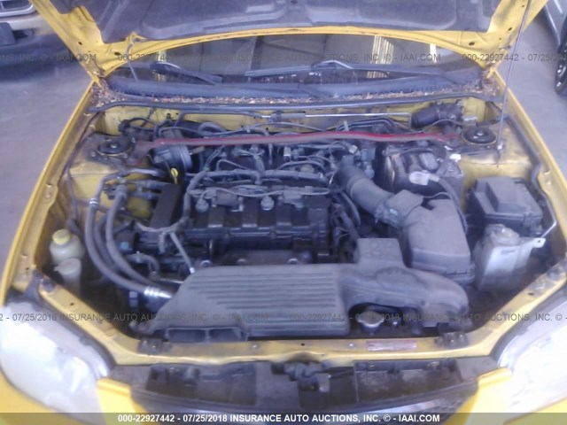JM1BJ245X31145049 - 2003 MAZDA PROTEGE PR5 黄色 照片 10