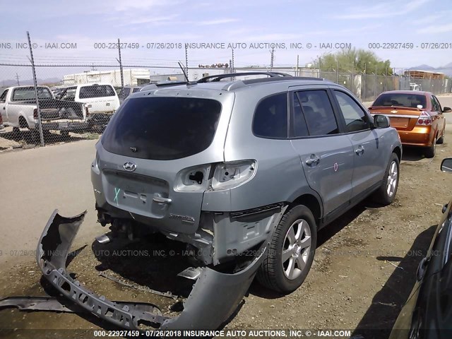 5NMSH13E17H043691 - 2007 HYUNDAI SANTA FE SE/LIMITED SILVER photo 4