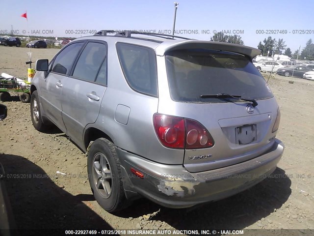 JT6GF10U7Y0076176 - 2000 LEXUS RX 300 SILVER photo 3