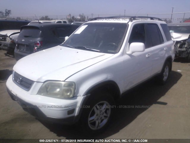 JHLRD1870YS005897 - 2000 HONDA CR-V SE/EX WHITE photo 2