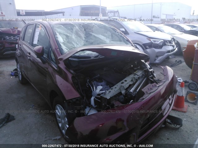 3N1CE2CPXGL361576 - 2016 NISSAN VERSA NOTE S/S PLUS/SV/SL/SR RED photo 1