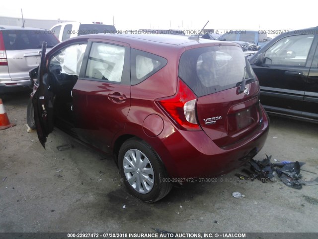 3N1CE2CPXGL361576 - 2016 NISSAN VERSA NOTE S/S PLUS/SV/SL/SR RED photo 3