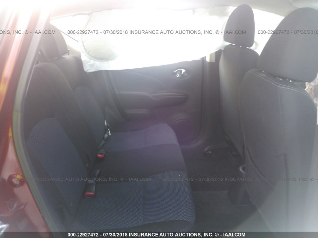 3N1CE2CPXGL361576 - 2016 NISSAN VERSA NOTE S/S PLUS/SV/SL/SR RED photo 8